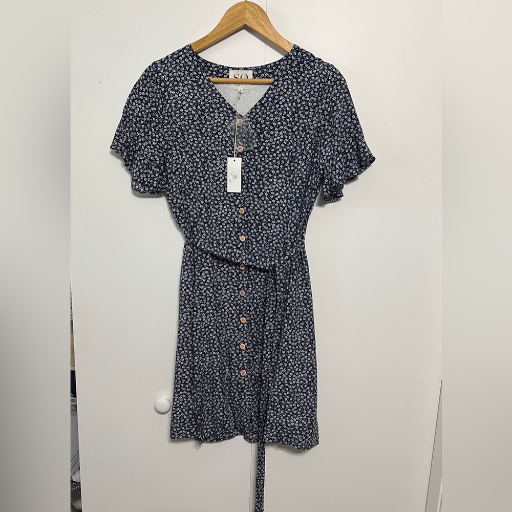 NWT Called to Surf Blue Floral Dress